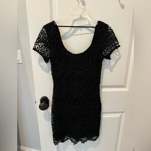 Hollister Lace Short Sleeve Mini Dress